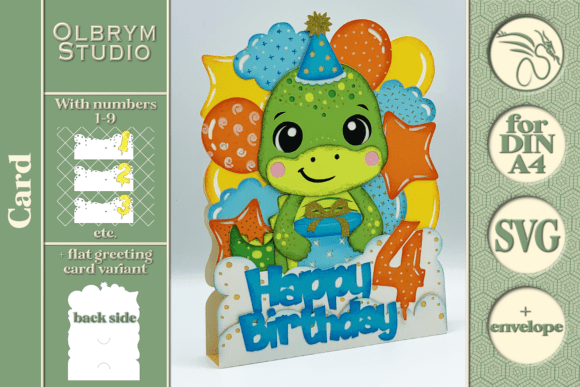 Crafting the Perfect Dino Birthday Card with Kawaii Dinosaur SVG Templates