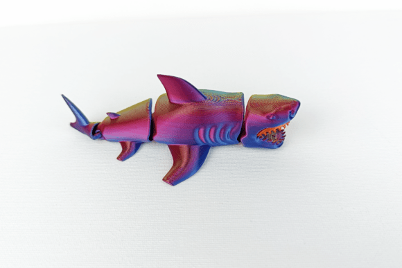 Flexi Shark: Articulated 3D Print Guide