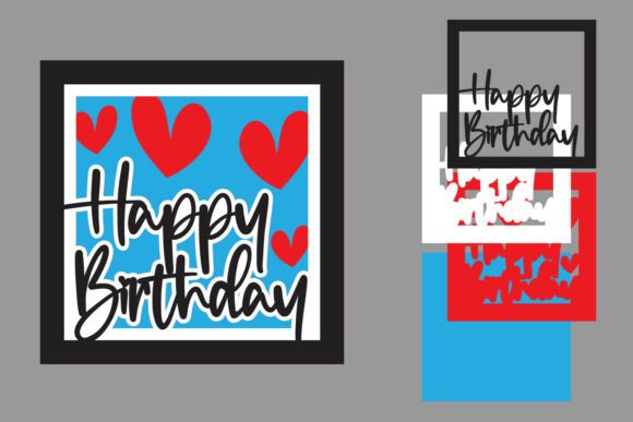 Happy Birthday Layered Papercut Design Guide