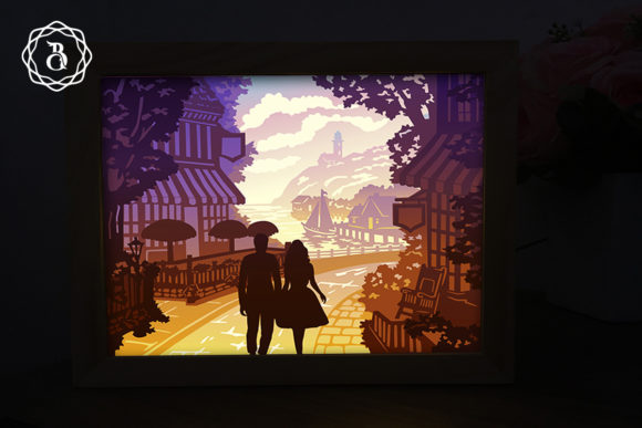 Strategic Design Decisions: Maximizing the Impact of a Couple in Love Shadow Box Template